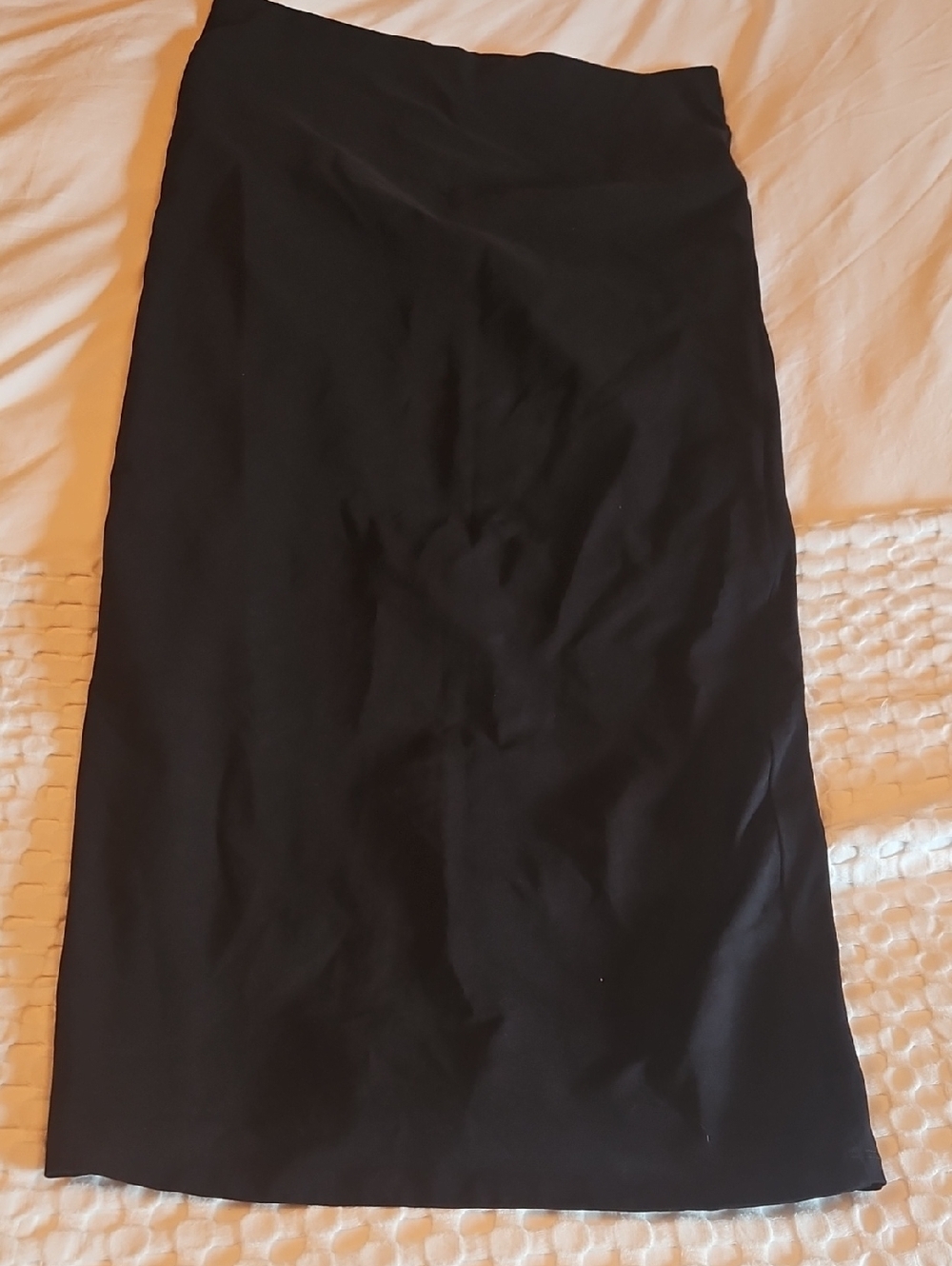 Classic Black H&m Women's Midi Skirt Size Lg